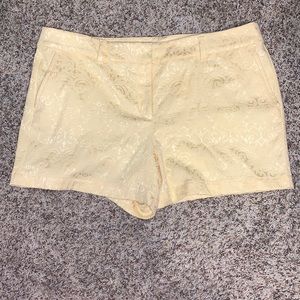 Loft pastel yellow shorts